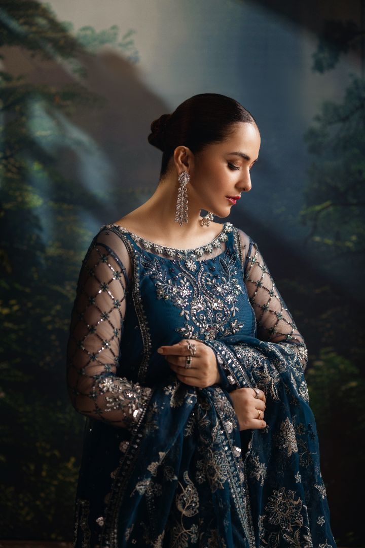 hira mani blue dress Raha Hira Mani Couture